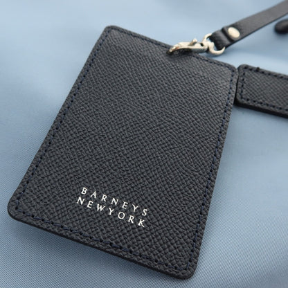 【中古】バーニーズニューヨーク BARNEYS NEWYORK ナイロン レザー トートバッグ ライトブルーxネイビー【 状態ランクC 】【 メンズ 】