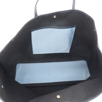 【中古】バーニーズニューヨーク BARNEYS NEWYORK ナイロン レザー トートバッグ ライトブルーxネイビー【 状態ランクC 】【 メンズ 】