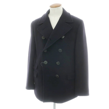 【中古】ボリオリ BOGLIOLI DOVER ウールナイロン ジャージー ピーコート ネイビー【 48 】【 状態ランクB 】【 メンズ 】