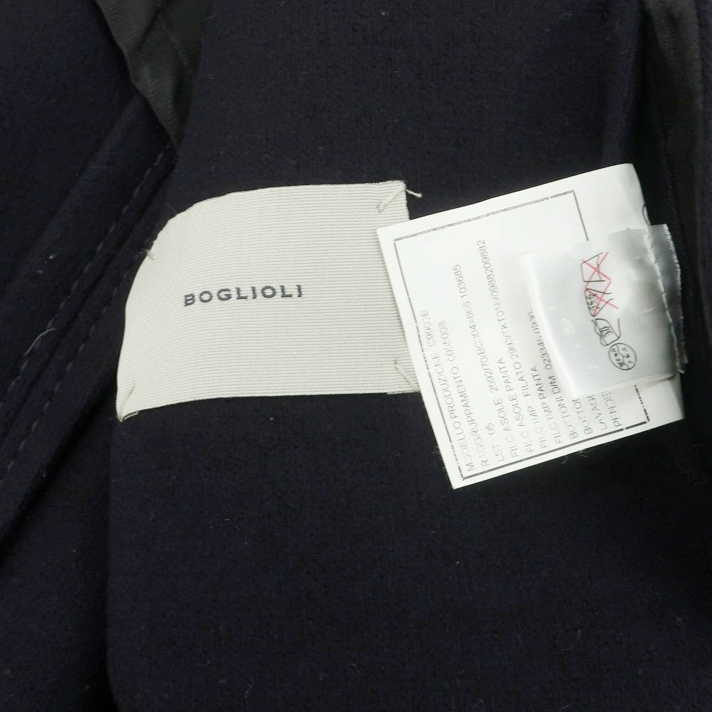 【中古】ボリオリ BOGLIOLI DOVER ウールナイロン ジャージー ピーコート ネイビー【 48 】【 状態ランクB 】【 メンズ 】