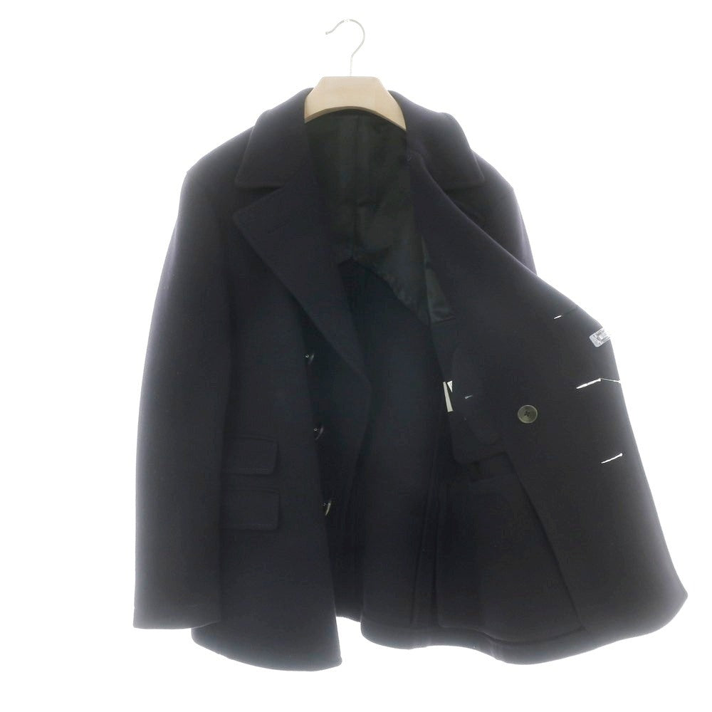 【中古】ボリオリ BOGLIOLI DOVER ウールナイロン ジャージー ピーコート ネイビー【 48 】【 状態ランクB 】【 メンズ 】