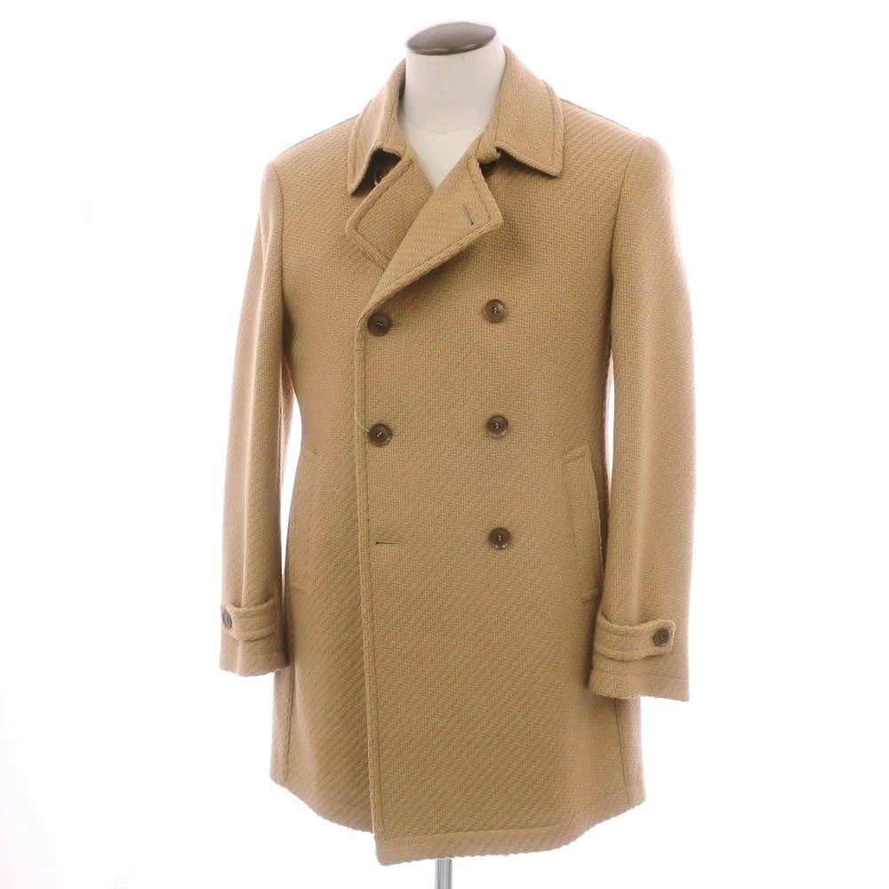 【中古】タリアトーレ TAGLIATORE CHARLIE ウールナイロン ピーコート ベージュ【 50 】【 状態ランクB 】【 メンズ 】