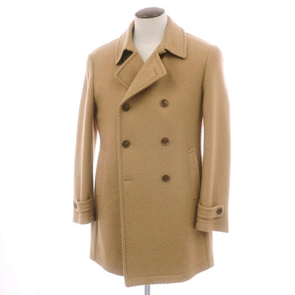 【中古】タリアトーレ TAGLIATORE CHARLIE ウールナイロン ピーコート ベージュ【 50 】【 状態ランクB 】【 メンズ 】