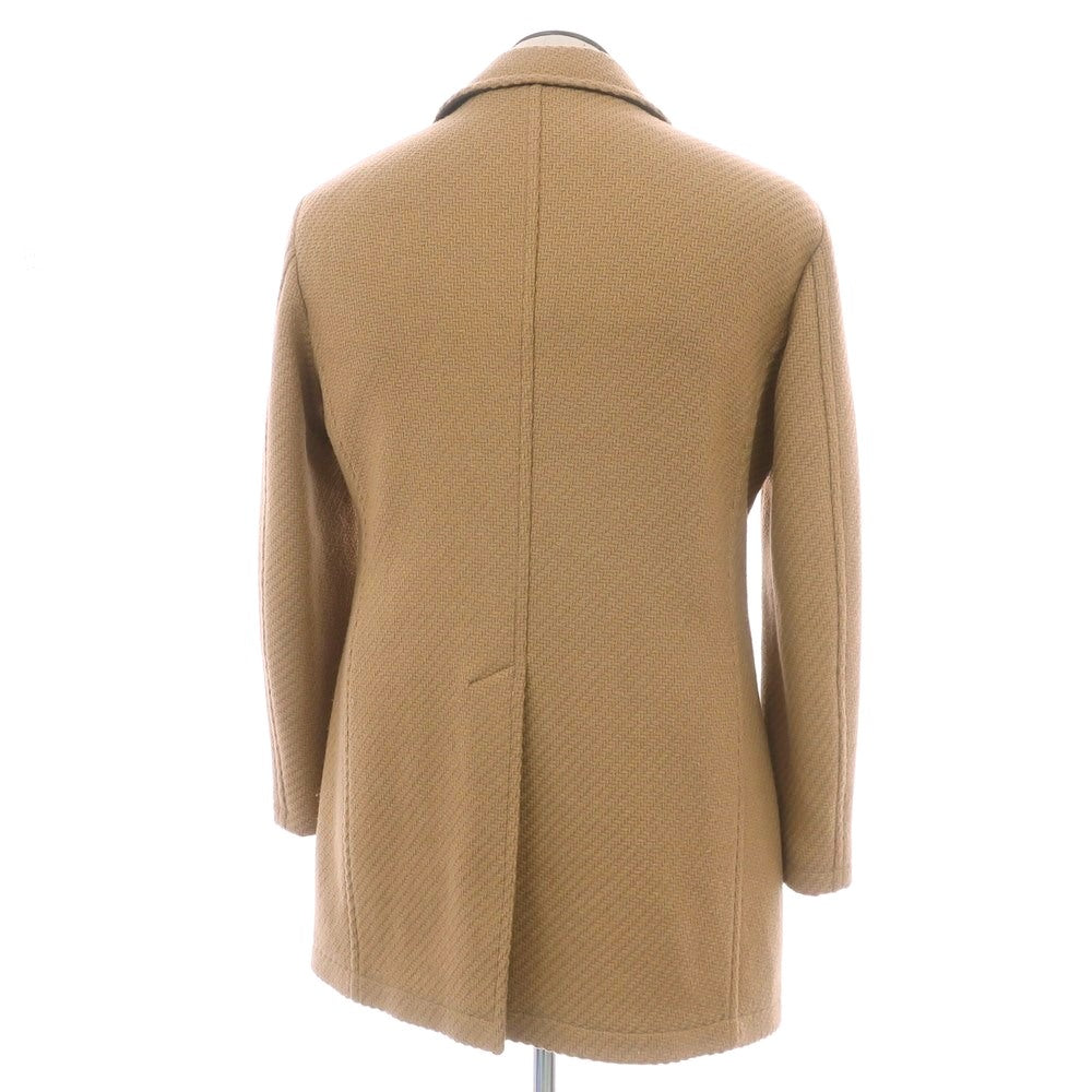 【中古】タリアトーレ TAGLIATORE CHARLIE ウールナイロン ピーコート ベージュ【 50 】【 状態ランクB 】【 メンズ 】