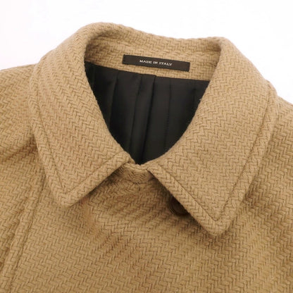 【中古】タリアトーレ TAGLIATORE CHARLIE ウールナイロン ピーコート ベージュ【 50 】【 状態ランクB 】【 メンズ 】