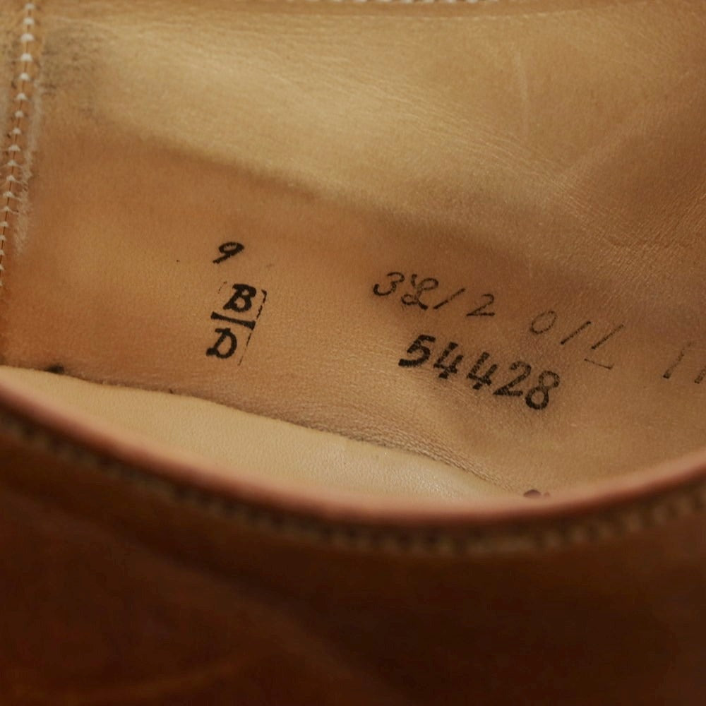 【中古】オールデン ALDEN 54428 Vチップ ドレスシューズ ブラウン【 9 D 】【 状態ランクC 】【 メンズ 】