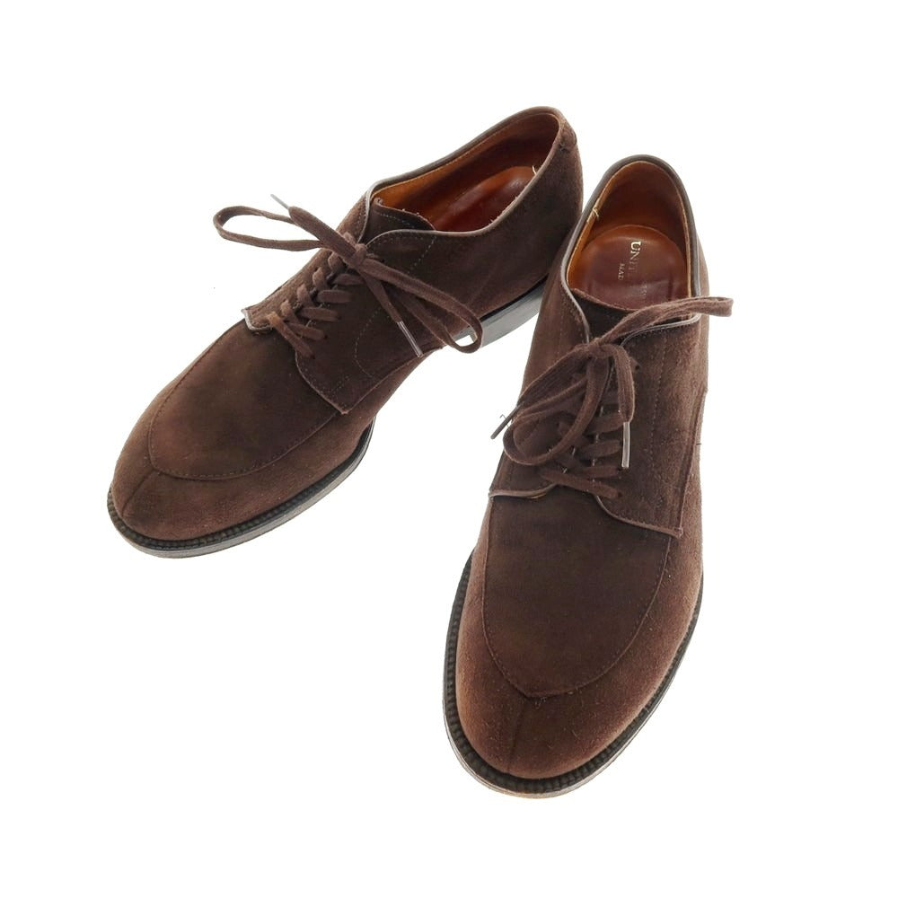 【中古】オールデン ALDEN 54351 UNITED ARROWS別注 スエード Vチップ ドレスシューズ ダークブラウン【 9 D 】【 状態ランクC 】【 メンズ 】