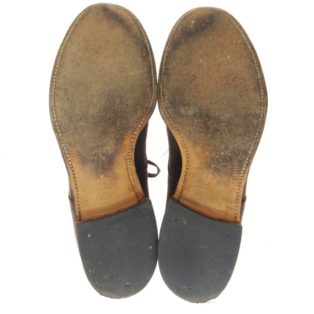 【中古】オールデン ALDEN 54351 UNITED ARROWS別注 スエード Vチップ ドレスシューズ ダークブラウン【 9 D 】【 状態ランクC 】【 メンズ 】