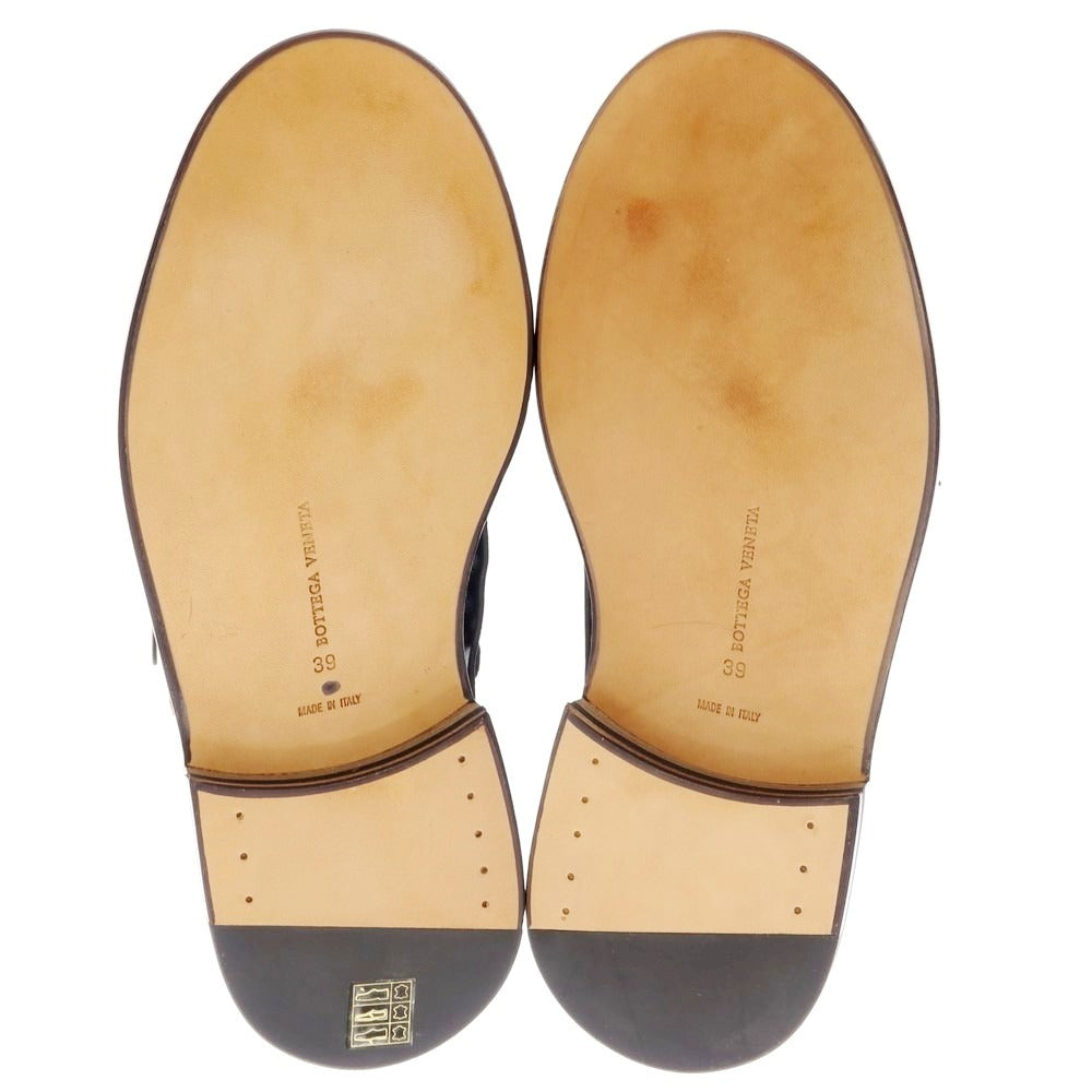 【中古】【未使用】ボッテガヴェネタ BOTTEGAVENETA カジュアルシューズ ブラック【サイズ39】【 状態ランクS 】【 メンズ 】[BPD]