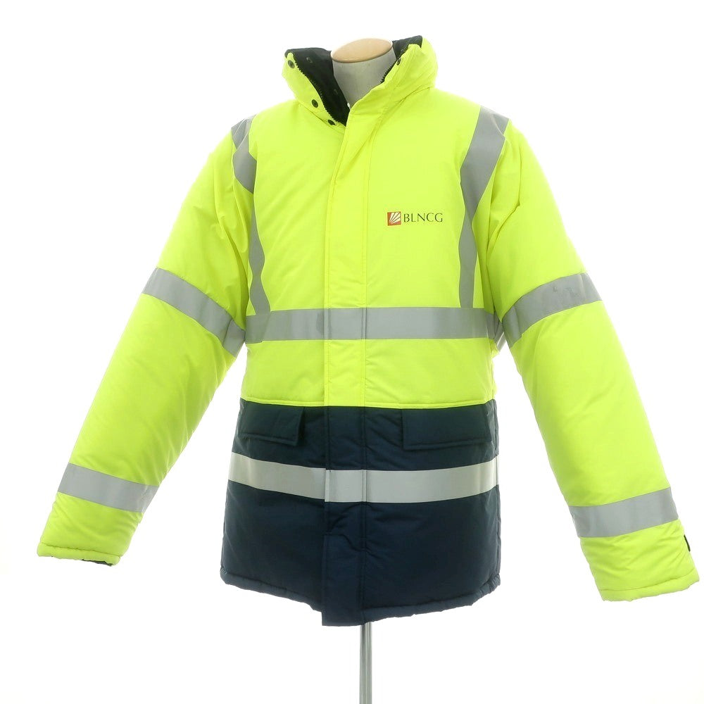 【中古】バレンシアガ BALENCIAGA リバーシブル ポリエステル 中綿コート ブラックx蛍光イエロー【 44 】【 状態ランクB 】【 メンズ 】