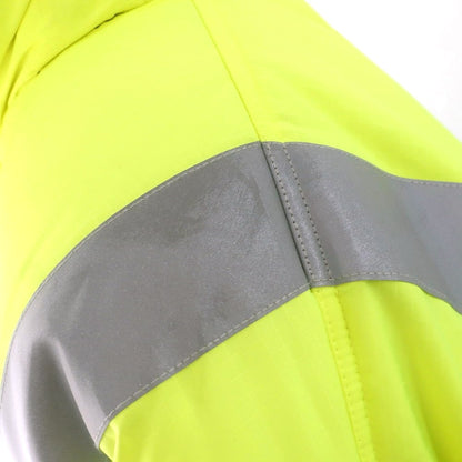 【中古】バレンシアガ BALENCIAGA リバーシブル ポリエステル 中綿コート ブラックx蛍光イエロー【 44 】【 状態ランクB 】【 メンズ 】