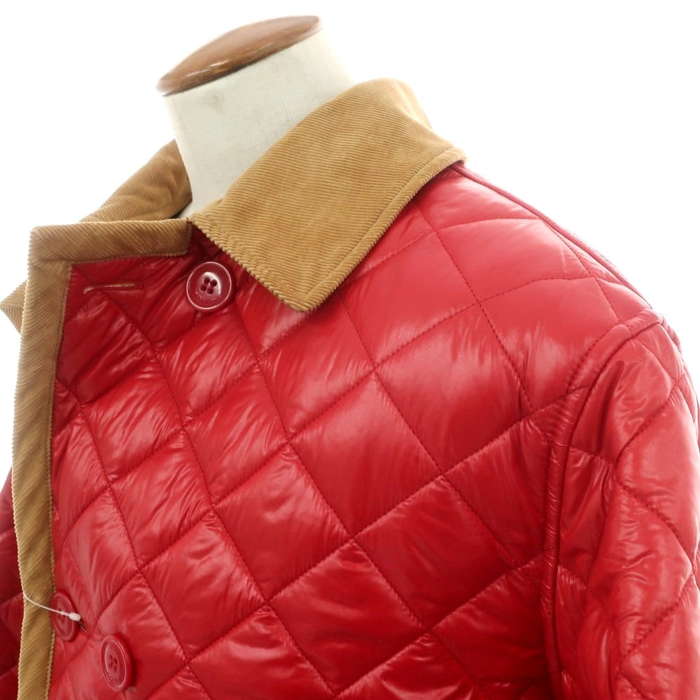 【中古】グッチ GUCCI ナイロン 中綿入り キルティング ダブルブレストコート レッド【サイズ46】【 状態ランクA 】【 メンズ 】[BPD]