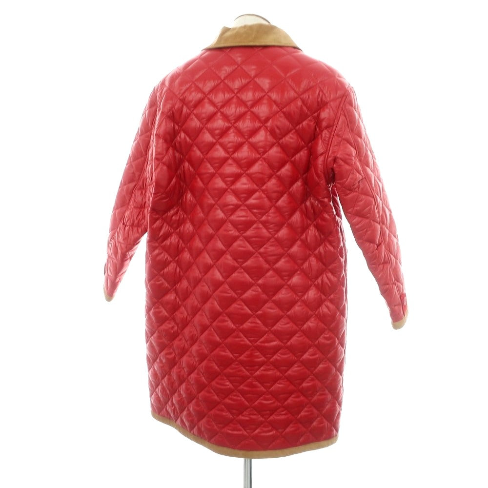 【中古】グッチ GUCCI ナイロン 中綿入り キルティング ダブルブレストコート レッド【サイズ46】【 状態ランクA 】【 メンズ 】[BPD]
