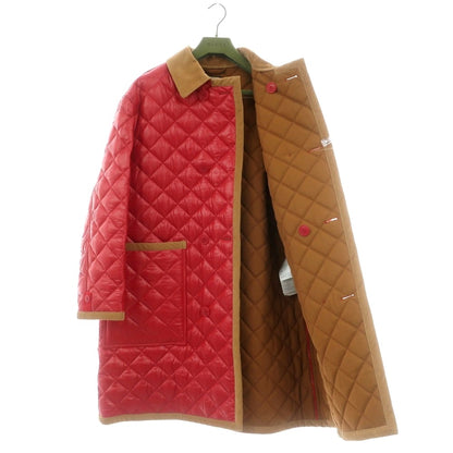 【中古】グッチ GUCCI ナイロン 中綿入り キルティング ダブルブレストコート レッド【 46 】【 状態ランクA 】【 メンズ 】