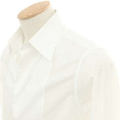 【中古】グッチ GUCCI コットン ブザム ダブルカフス レギュラーカラー ドレスシャツ ホワイト【 37 】【 状態ランクA 】【 メンズ 】