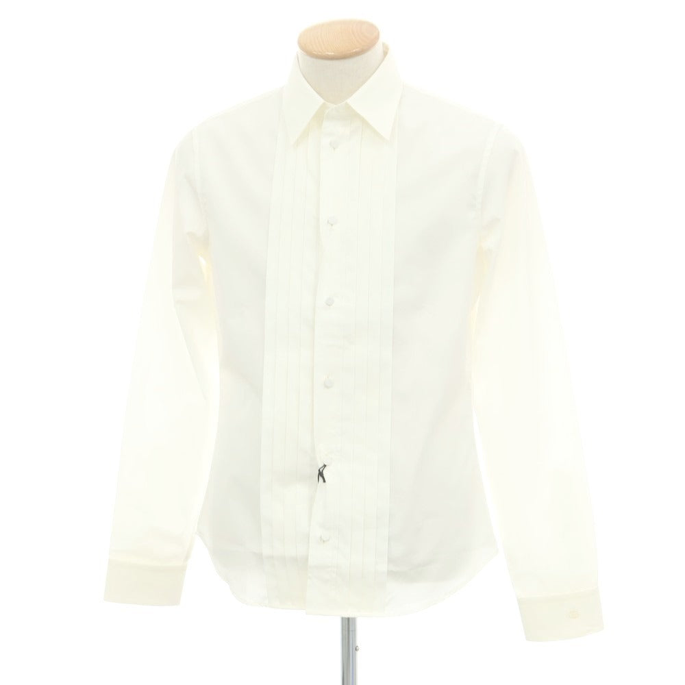 【中古】グッチ GUCCI コットン レギュラーカラー ドレスシャツ ホワイト【 サイズ37 】【 状態ランクA 】【 メンズ 】 [APD]