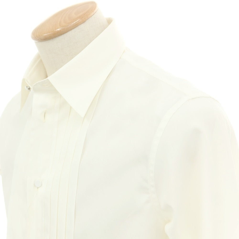 【中古】グッチ GUCCI コットン レギュラーカラー ドレスシャツ ホワイト【 サイズ37 】【 状態ランクA 】【 メンズ 】 [APD]