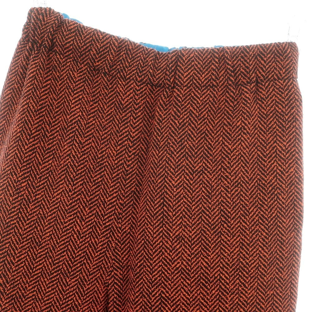 【中古】グッチ GUCCI ウールコットンナイロン ヘリンボーン イージーパンツ オレンジxブラック【 S 】【 状態ランクA 】【 メンズ 】
