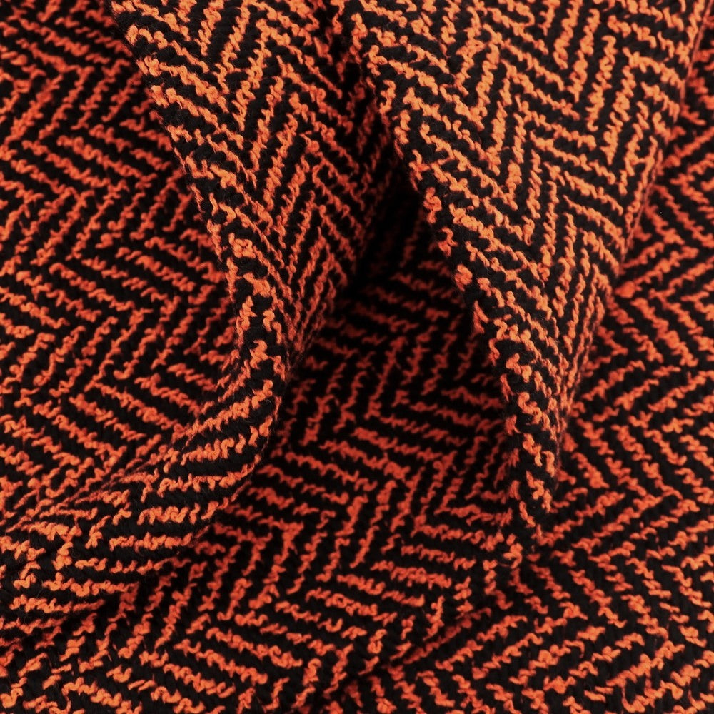 【中古】グッチ GUCCI ウールコットンナイロン ヘリンボーン イージーパンツ オレンジxブラック【 S 】【 状態ランクA 】【 メンズ 】