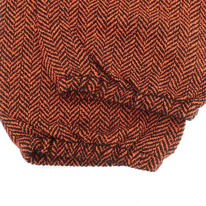 【中古】グッチ GUCCI ウールコットンナイロン ヘリンボーン イージーパンツ オレンジxブラック【 S 】【 状態ランクA 】【 メンズ 】