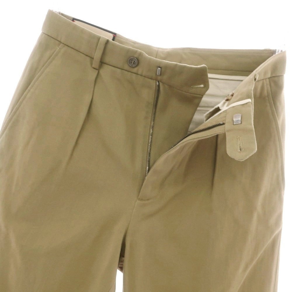 【中古】グッチ GUCCI コットン カジュアルスラックスパンツ オリーブベージュ【 44 】【 状態ランクA 】【 メンズ 】