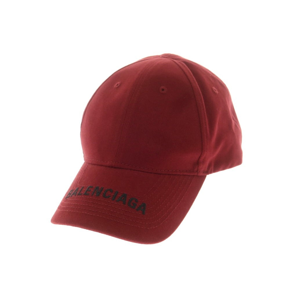【中古】バレンシアガ BALENCIAGA コットン ベースボールキャップ ボルドー【 L 】【 状態ランクA 】【 ユニセックス 】