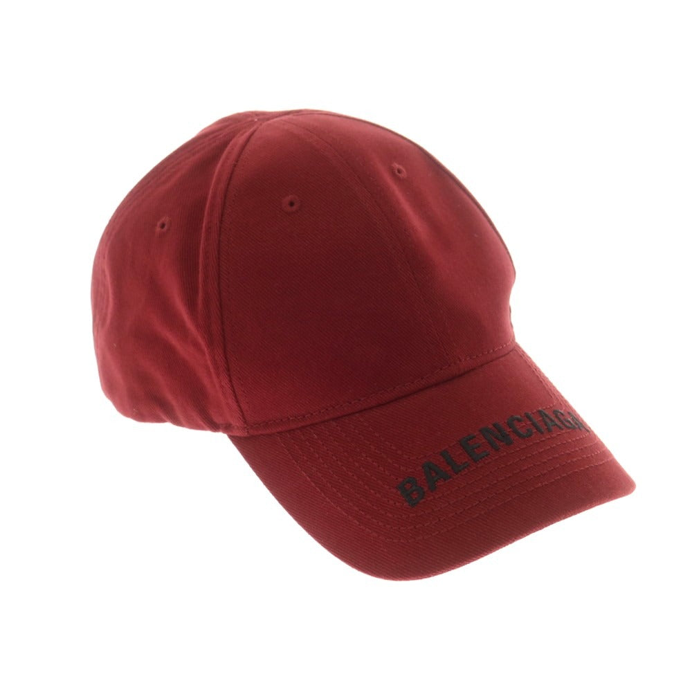 【中古】バレンシアガ BALENCIAGA コットン ベースボールキャップ ボルドー【 L 】【 状態ランクA 】【 ユニセックス 】