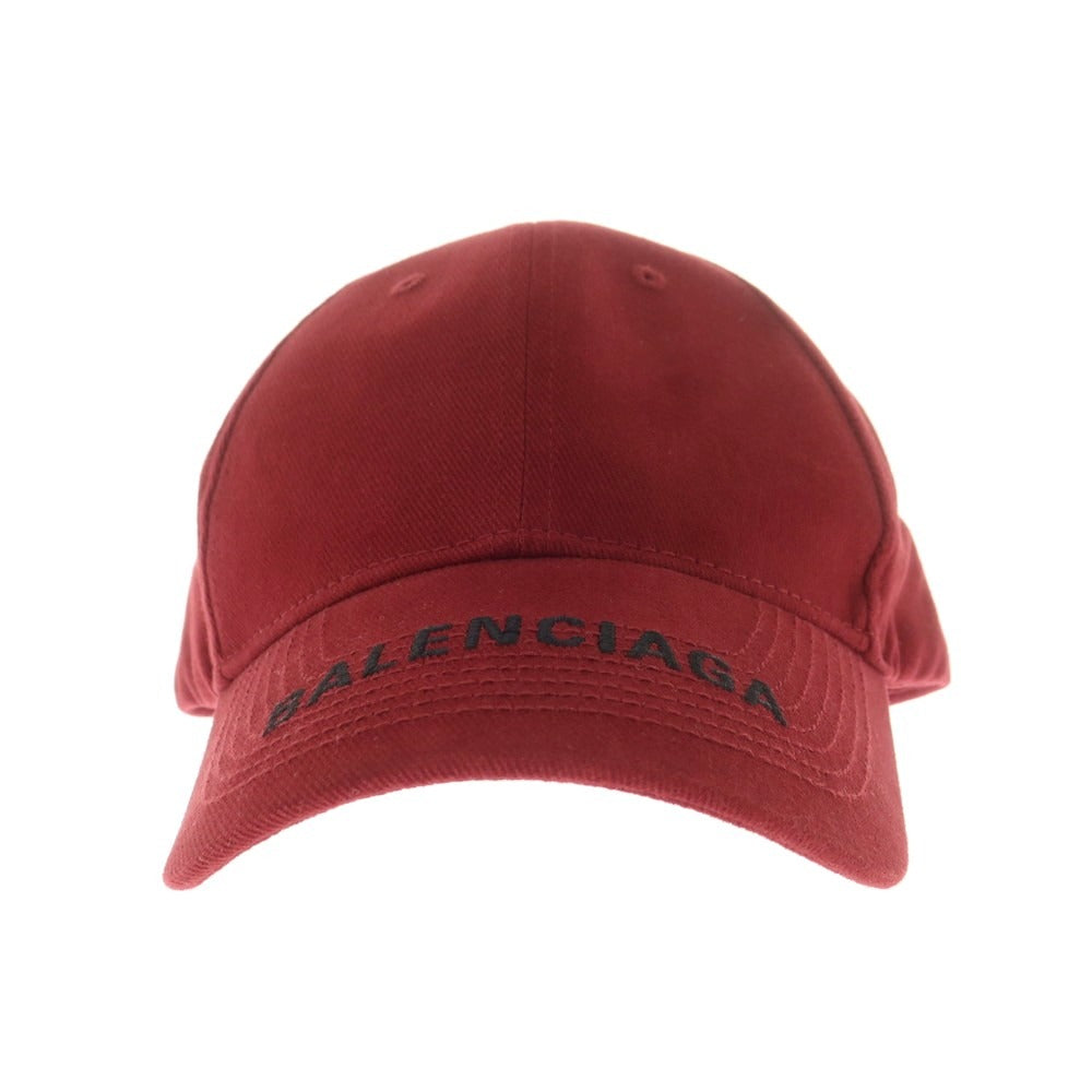 【中古】バレンシアガ BALENCIAGA コットン ベースボールキャップ ボルドー【 L 】【 状態ランクA 】【 ユニセックス 】