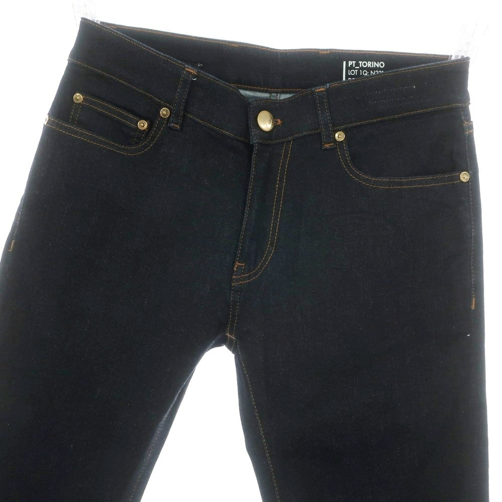 【中古】ピーティートリノ デニム PT TORINO DENIM ROCK ストレッチ コットンポリエステル デニムパンツ ジーンズ ネイビー【サイズ29】【 状態ランクA 】【 メンズ 】[CPD]