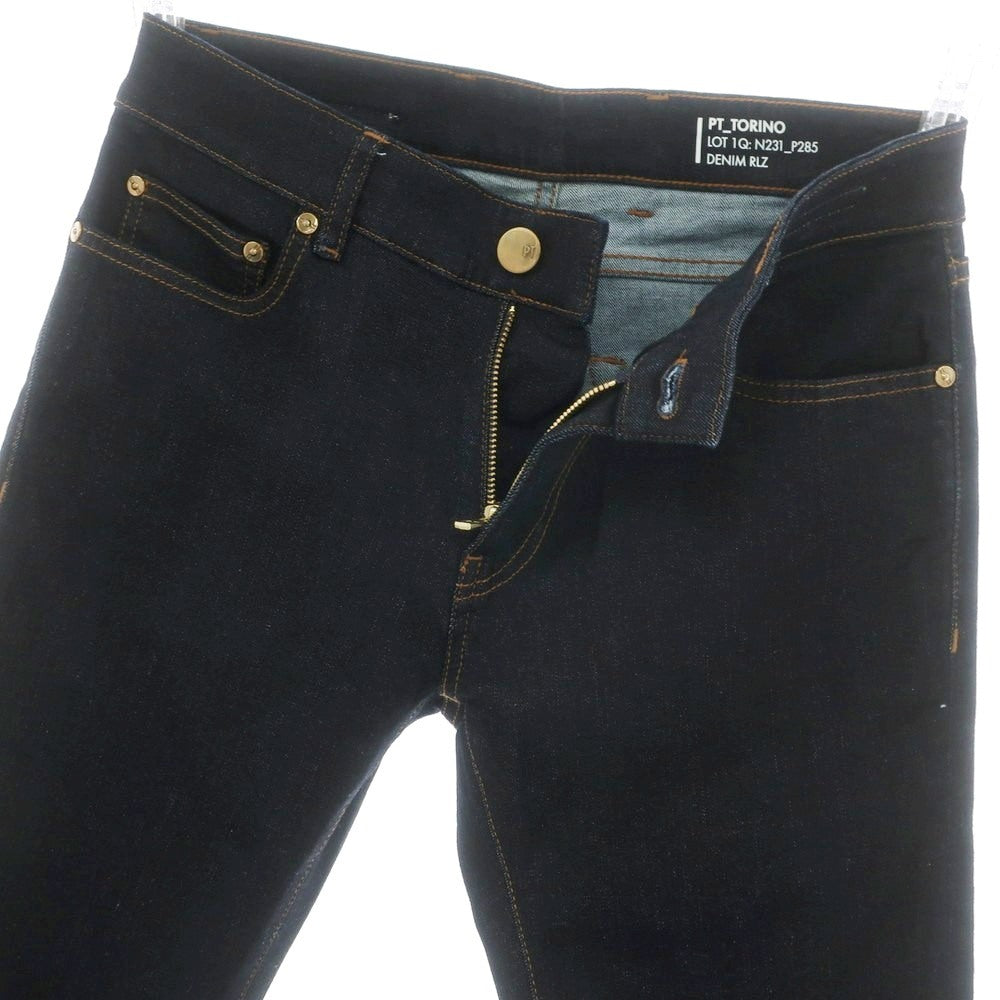 【中古】ピーティートリノ デニム PT TORINO DENIM ROCK ストレッチ コットンポリエステル デニムパンツ ジーンズ ネイビー【サイズ29】【 状態ランクA 】【 メンズ 】[CPD]