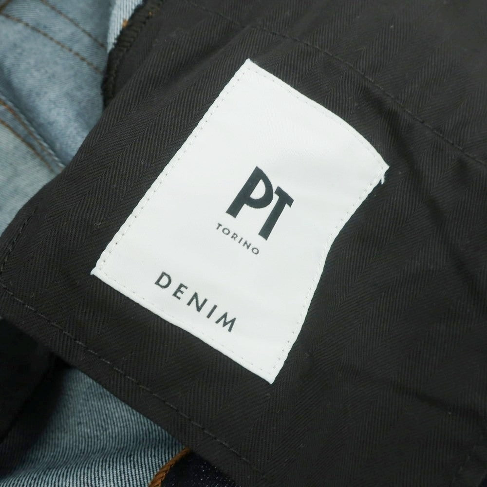 【中古】ピーティートリノ デニム PT TORINO DENIM ROCK ストレッチ コットンポリエステル デニムパンツ ジーンズ ネイビー【サイズ29】【 状態ランクA 】【 メンズ 】[CPD]