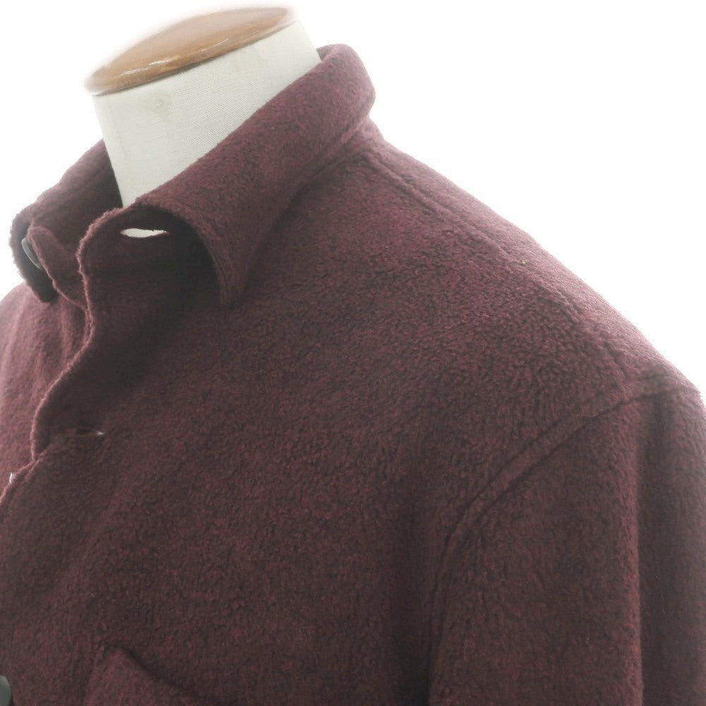 【新品】ドッピアアー DOPPIAA ポリウレタンラミー シャツジャケット ブルゾン ワイン【 Ｍ 】【 状態ランクN 】【 メンズ 】