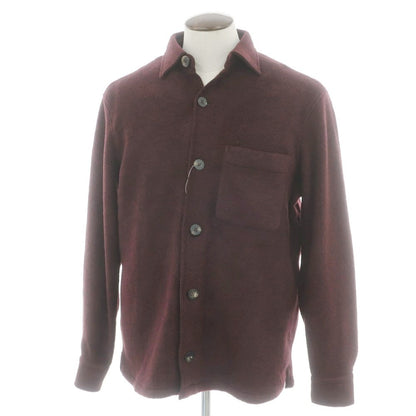 【新品】ドッピアアー DOPPIAA ポリウレタンラミー シャツジャケット ブルゾン ワイン【 XL 】【 状態ランクN 】【 メンズ 】