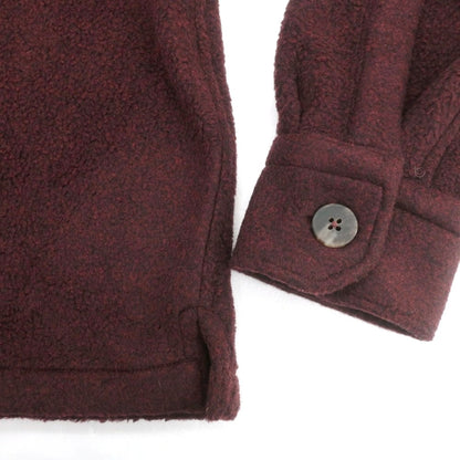 【新品】ドッピアアー DOPPIAA ポリウレタンラミー シャツジャケット ブルゾン ワイン【 XL 】【 状態ランクN 】【 メンズ 】