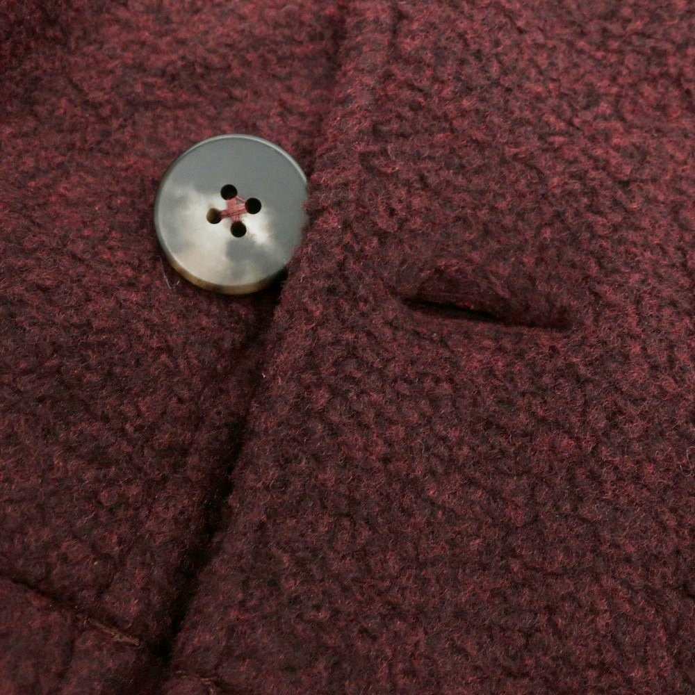 【新品】ドッピアアー DOPPIAA ポリウレタンラミー シャツジャケット ブルゾン ワイン【 XL 】【 状態ランクN 】【 メンズ 】