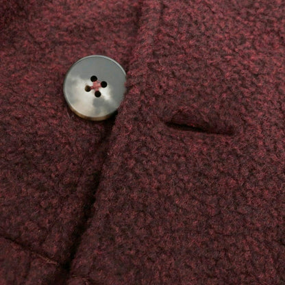 【新品】ドッピアアー DOPPIAA ポリウレタンラミー シャツジャケット ブルゾン ワイン【 XL 】【 状態ランクN 】【 メンズ 】