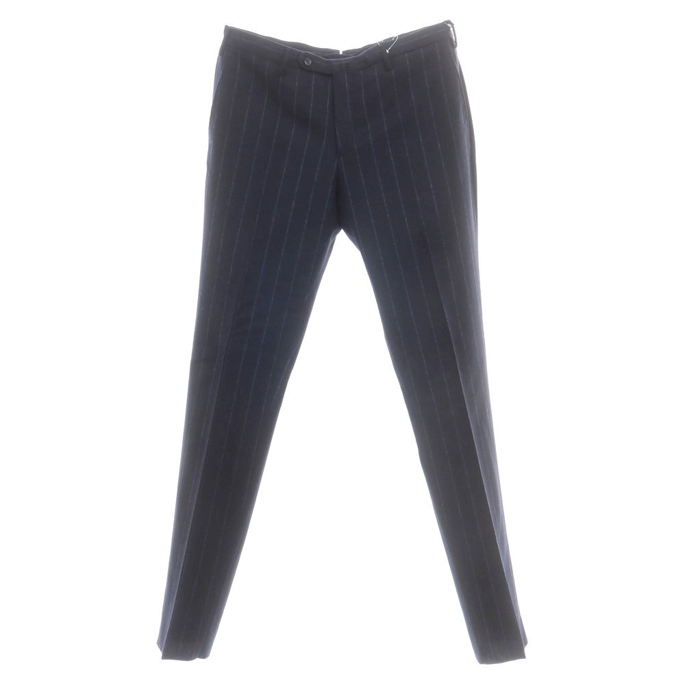 【新品】インコテックス INCOTEX 35型 ウール ストライプ ドレススラックスパンツ ネイビーxブルー【 52 】【 状態ランクN 】【 メンズ 】