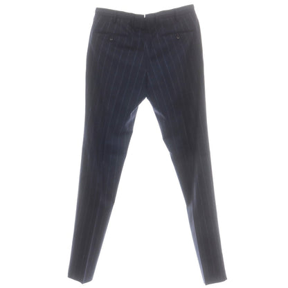 【新品】インコテックス INCOTEX 35型 ウール ストライプ ドレススラックスパンツ ネイビーxブルー【 52 】【 状態ランクN 】【 メンズ 】