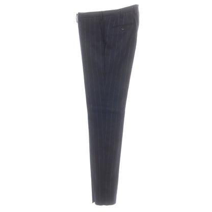【新品】インコテックス INCOTEX 35型 ウール ストライプ ドレススラックスパンツ ネイビーxブルー【 52 】【 状態ランクN 】【 メンズ 】