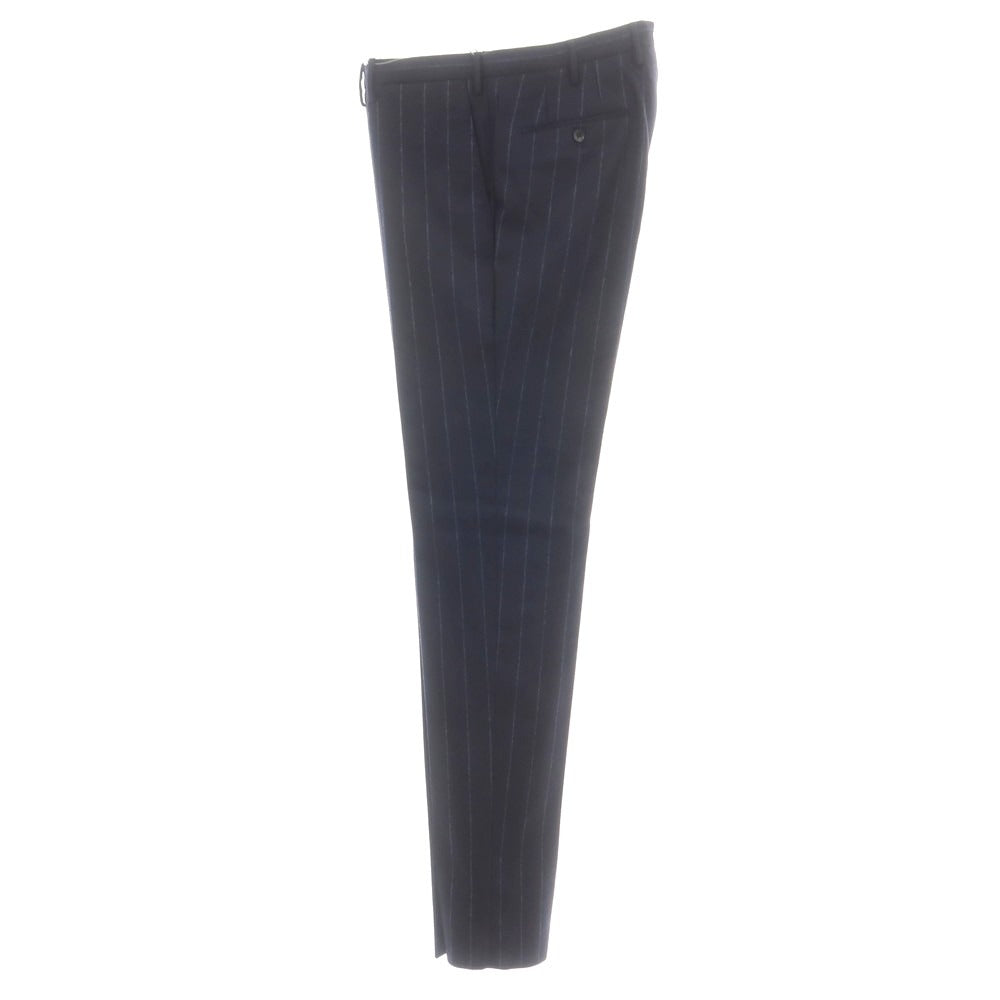 【新品】インコテックス INCOTEX 35型 ウール ストライプ ドレススラックスパンツ ネイビーxブルー【 52 】【 状態ランクN 】【 メンズ 】