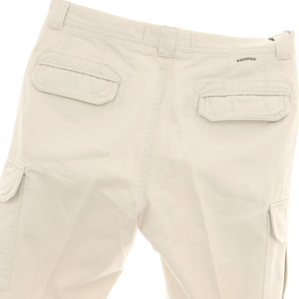 【新品】インコテックス スラックス INCOTEX SLACKS コットン テーパード カーゴパンツ ライトベージュ【 34 】【 状態ランクN 】【 メンズ 】