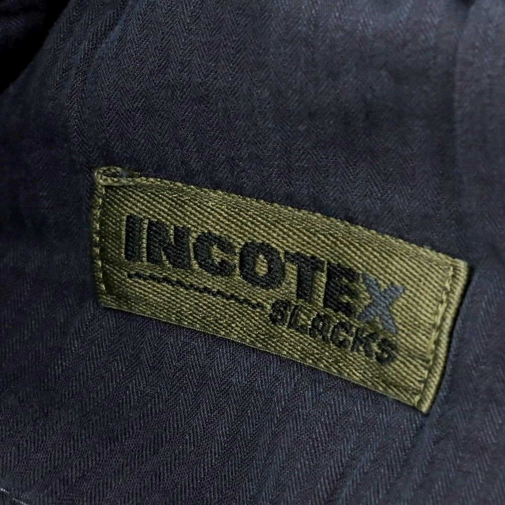 【新品アウトレット】インコテックス スラックス INCOTEX SLACKS ストレッチコットン イージースラックスパンツ グレイッシュネイビー【 30 】【 状態ランクN- 】【 メンズ 】