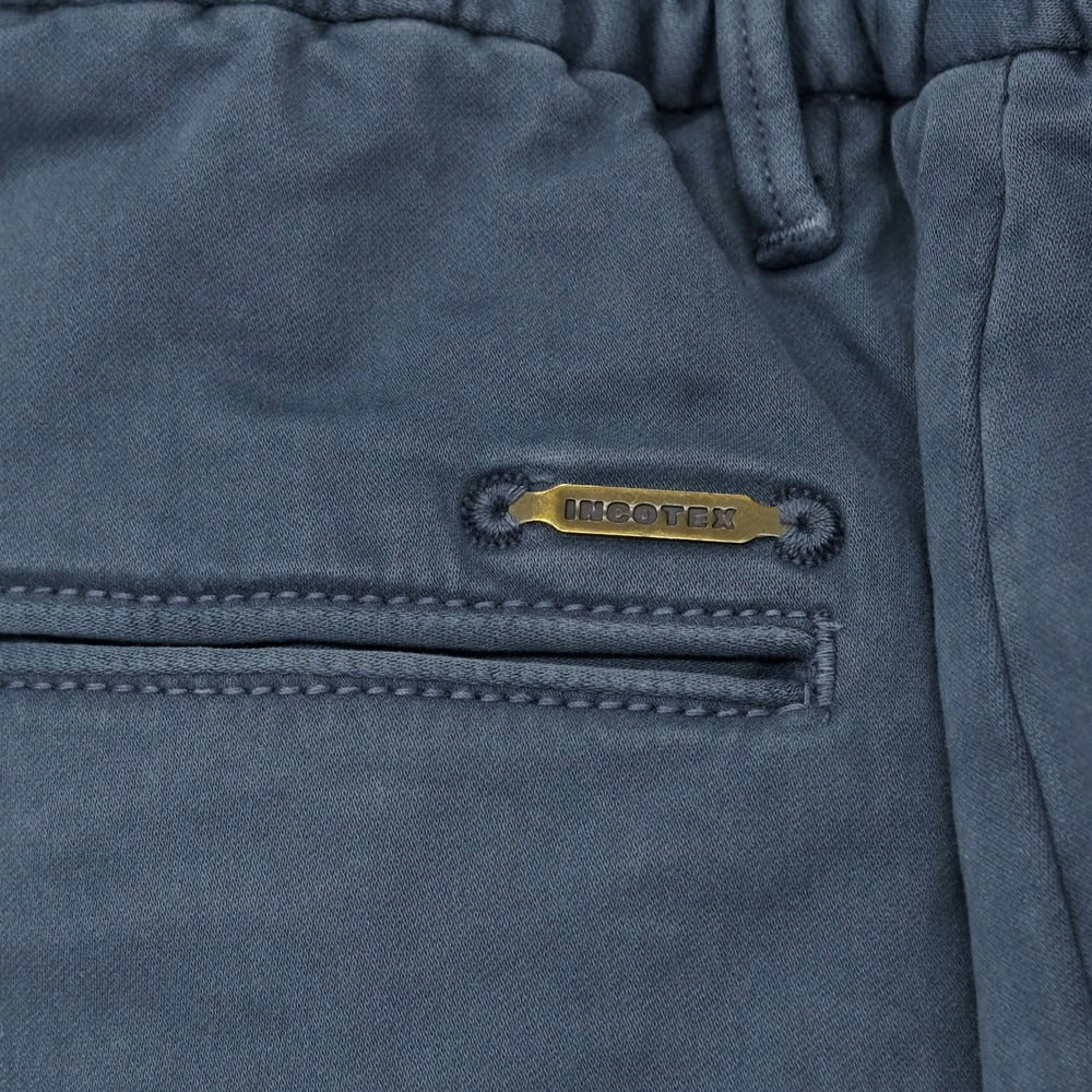 【新品アウトレット】インコテックス スラックス INCOTEX SLACKS ストレッチコットン イージースラックスパンツ グレイッシュネイビー【 30 】【 状態ランクN- 】【 メンズ 】