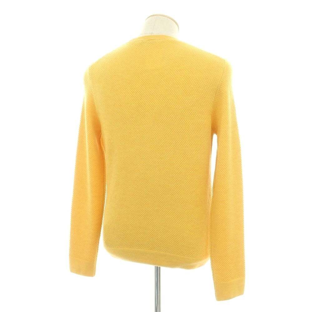 【新品】ザノーネ ZANONE ウール クルーネック プルオーバーニット イエロー【 46 】【 状態ランクN 】【 メンズ 】