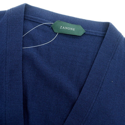 【新品】ザノーネ ZANONE ハイゲージ ウールナイロン ニットベスト ライトネイビー【 46 】【 状態ランクN 】【 メンズ 】