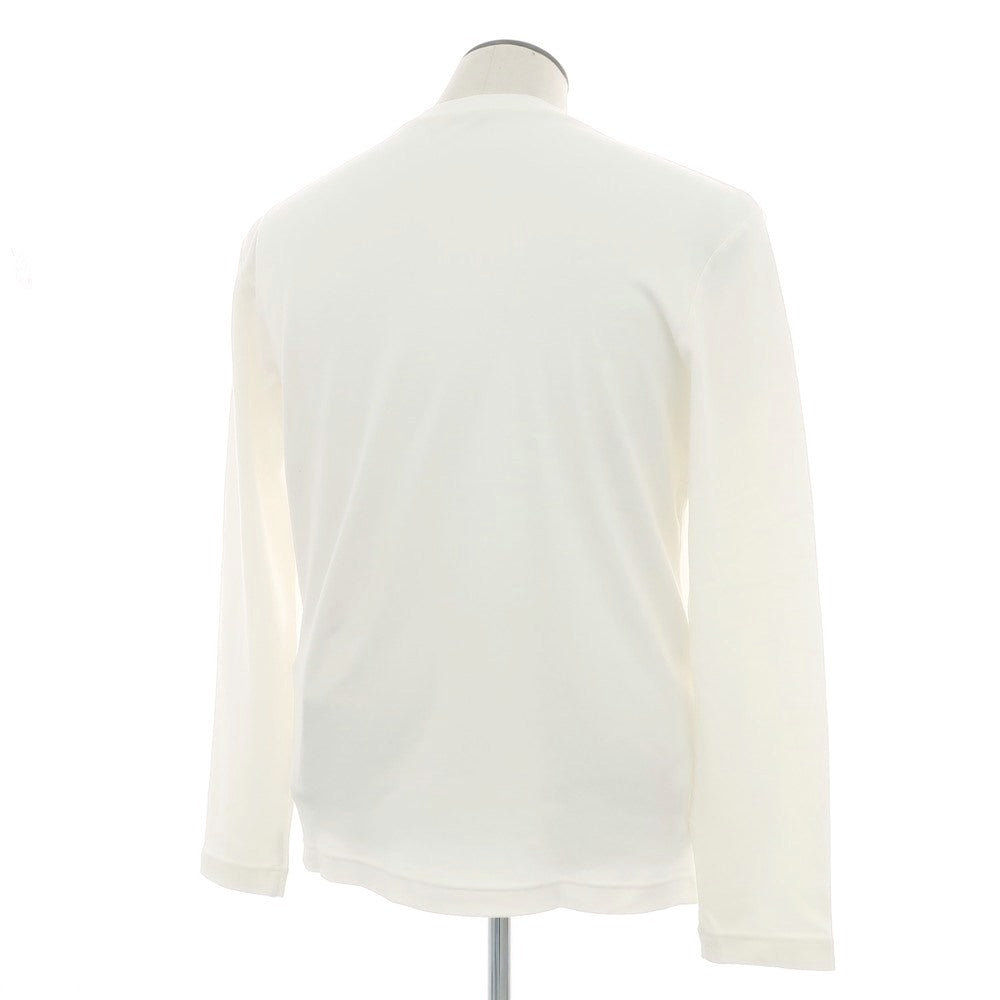 【新品アウトレット】ザノーネ ZANONE コットン クルーネック 長袖Ｔシャツ ホワイト【 52 】【 状態ランクN- 】【 メンズ 】