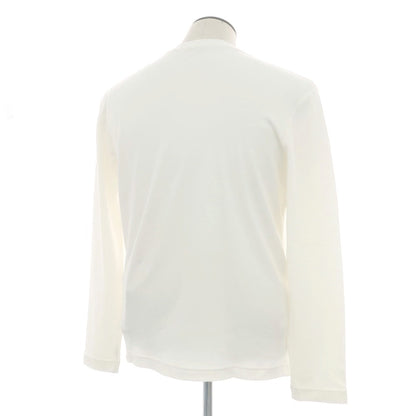 【新品アウトレット】ザノーネ ZANONE コットン クルーネック 長袖Ｔシャツ ホワイト【 52 】【 状態ランクN- 】【 メンズ 】