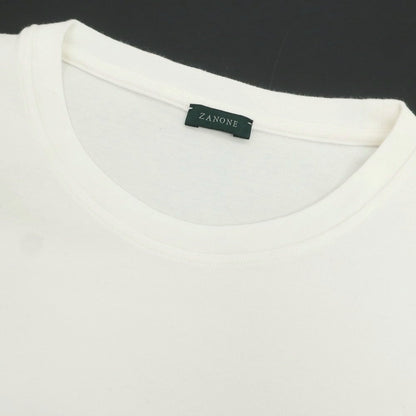 【新品アウトレット】ザノーネ ZANONE コットン クルーネック 長袖Ｔシャツ ホワイト【 52 】【 状態ランクN- 】【 メンズ 】