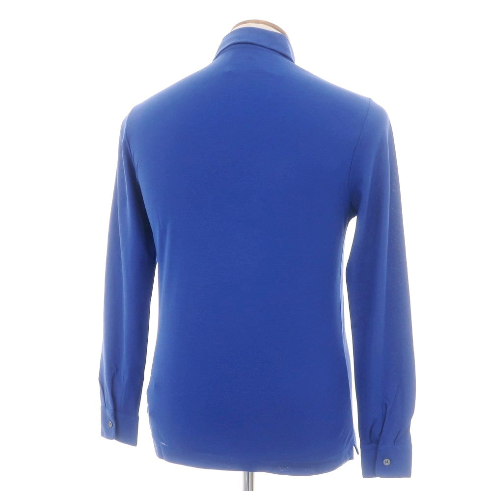 【新品】ザノーネ ZANONE アイスコットン 長袖ポロシャツ ブルー【 46 】【 状態ランクN 】【 メンズ 】