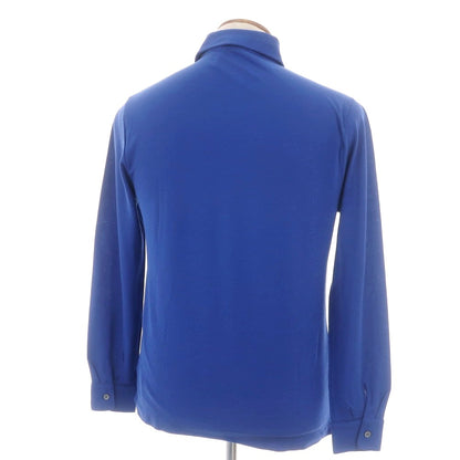 【新品】ザノーネ ZANONE アイスコットン 長袖ポロシャツ ブルー【 48 】【 状態ランクN 】【 メンズ 】